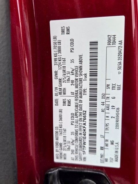 2019 Ford F-150 XL