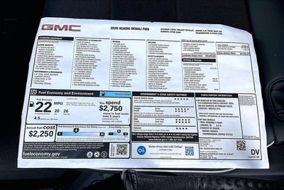 2026 GMC Acadia Denali